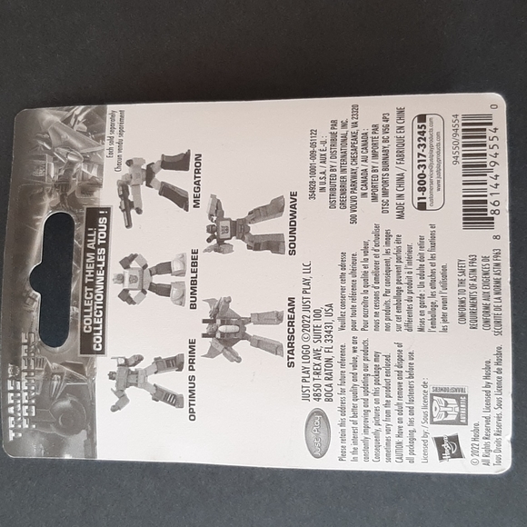 Transformers Starscream Mini Action Figure 2022 Hasbro 2.5-inches - Picture 8 of 8